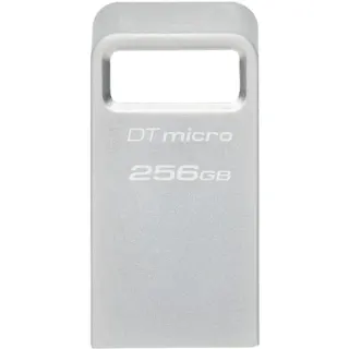 Kingston DataTraveler Micro 256 GB, USB-Stick (silber, USB-A 3.2 Gen 1)