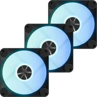 APNX FP1-R 120-3 Pack reversed, Gehäuselüfter (schwarz, 3er Pack, Reverse, 120 mm)