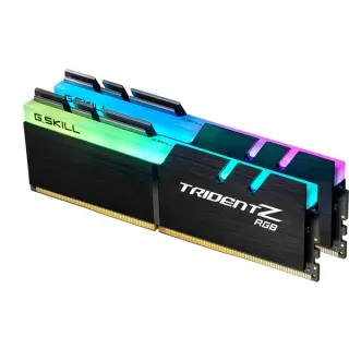 G.Skill DIMM 32 GB DDR4-3200 (2x 16 GB) Dual-Kit, Arbeitsspeicher (schwarz, F4-3200C16D-32GTZR, Trident Z RGB, INTEL XMP)