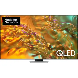 Samsung GQ-85Q80D, QLED-Fernseher (214 cm (85 Zoll), silber/schwarz, UltraHD/4K, HDR, Twin Tuner, Direct Full Array, 120Hz Panel, B-Ware)