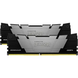 Kingston FURY DIMM 64 GB DDR4-3600 (2x 32 GB) Dual-Kit, Arbeitsspeicher (schwarz, KF436C18RB2K2/64, Renegade, INTEL XMP)
