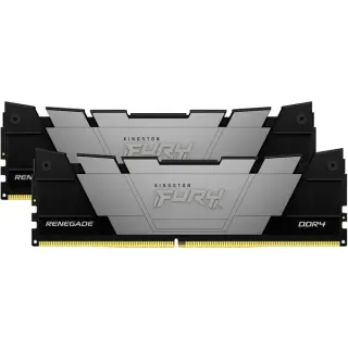 Kingston FURY DIMM 32 GB DDR4-3600 (2x 16 GB) Dual-Kit, Arbeitsspeicher (schwarz, KF436C16RB12K2/32, Renegade, INTEL XMP)