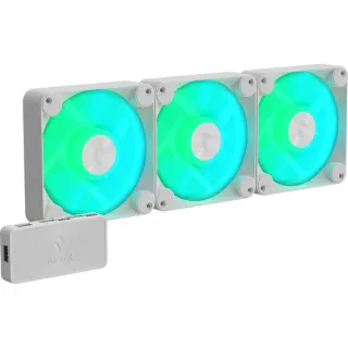 APNX FP1-120-3 Pack, Gehäuselüfter (weiß, 3er Pack, 120 mm)