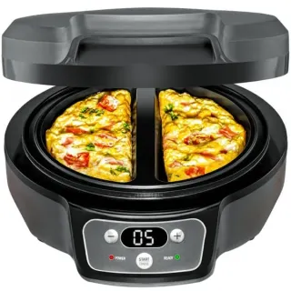 Rommelsbacher Omelett Chef OM 950 , Snack Maker (anthrazit, 950 Watt)