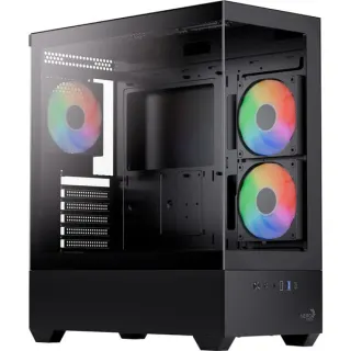 Aerocool P500D-G-BK-v1, Tower-Gehäuse (schwarz, Tempered Glass x 2)