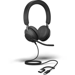Jabra Evolve2 40 SE , Headset (schwarz, MS-Version, Stereo, USB-A und USB-C)