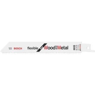 Bosch Professional Säbelsägeblatt S 922 VF Flexible for Wood and Metal, 25 Stück (Länge 150mm)