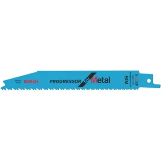 Bosch Professional Säbelsägeblatt S 123 XF Progressor for Metal, 100 Stück (Länge 150mm)