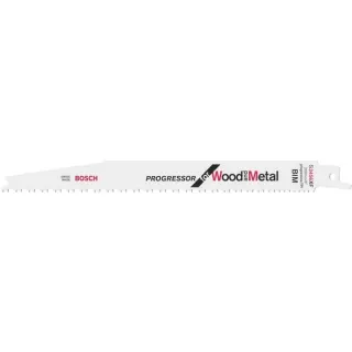 Bosch Professional Säbelsägeblatt S 3456 XF Progressor for Wood and Metal, 100 Stück (Länge 200mm)