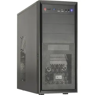 Inter-Tech IT-8862 Plaid, Tower-Gehäuse (schwarz, Abschließbar)