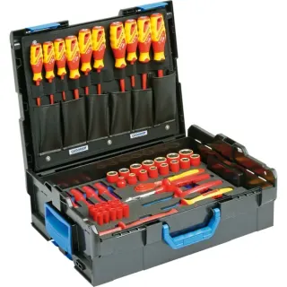 GEDORE VDE Werkzeugsortiment Hybrid, 53-teilig, Werkzeug-Set (rot/gelb, in L-BOXX 136)
