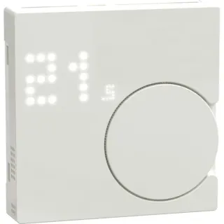 Merten Raumtemperaturregler Modul Thermostat System M Wiser Typ MEG5779-0319 (weiß (glänzend), Retail)