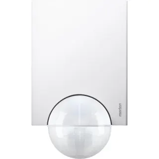 Merten KNX Bewegungsmelder ARGUS 220 pws mit 220 Grad Erfassungswinkel und Busankopplung (weiß (matt), Retail)