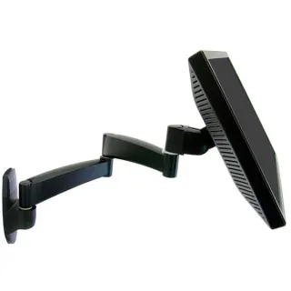 Ergotron Serie 200 Wandmontage, Monitorhalterung (schwarz, 2 Ausleger)