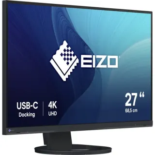 EIZO FlexScan EV2740S-BK, LED-Monitor (68.5 cm (27 Zoll), schwarz, UltraHD/4K. IPS, USB-C, HDMI, DP, USB-Hub)