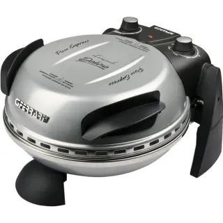 G3 Ferrari Delizia Pizzaofen G1000606 (silber, 1.200 Watt, für Pizza Ø 31cm)