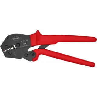 KNIPEX Crimpzange 97 52 06 (rot/schwarz, für Kabelschuhe u.ä. von 0,5 - 6mm²)