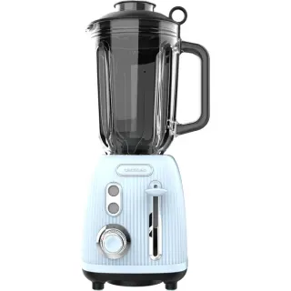 Cecotec Standmixer Power Black Titanium RetroBlue (hellblau, 1.200 Watt, 1,5 Liter)