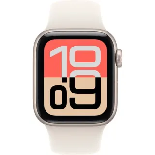 Apple Watch SE 3, Smartwatch (silber, Aluminium, 40 mm, Sportarmband polarstern M/L, Cellular)