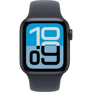 Apple Watch SE 3, Smartwatch (schwarz, Aluminium, 40 mm, Sportarmband Mitternacht M/L)