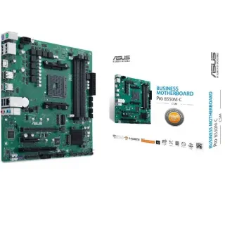 ASUS PRO B550M-C/CSM, Mainboard (grün/schwarz)