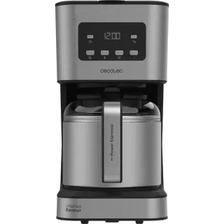 Cecotec Coffee 66 Drop & Thermo Time, Filtermaschine (edelstahl/schwarz, 950 Watt)