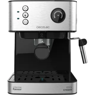 Cecotec Power Espresso 20 Matic Professionale, Espressomaschine (edelstahl (gebürstet)/schwarz, 850 Watt)