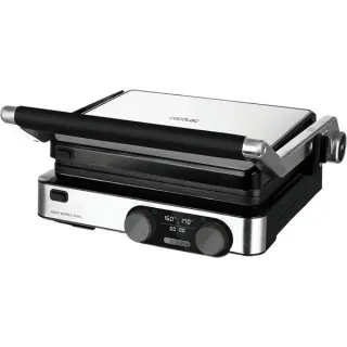 Cecotec Kontaktgrill Rock'Ngrill Dual (schwarz/edelstahl, 2.000 Watt)