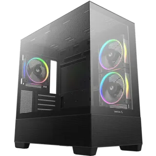 DeepCool CG380 3F, Tower-Gehäuse (schwarz, Temepered Glass x 2)