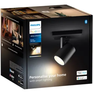Philips HUE White Ambiance Runner Einzelspot, LED-Leuchte (schwarz, inkl. Dimmschalter)
