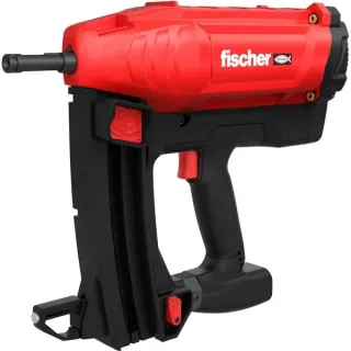 fischer Gasbetriebenes Setzgerät FGC 100, für Beton und Stahl, Nagler (rot/schwarz, 2x Li-Ionen Akku 2,5Ah, in XL-BOXX)
