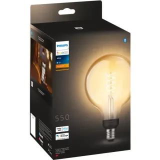 Philips HUE White Filament Lampe E27 Giant Globe G125 550 lm, LED-Lampe