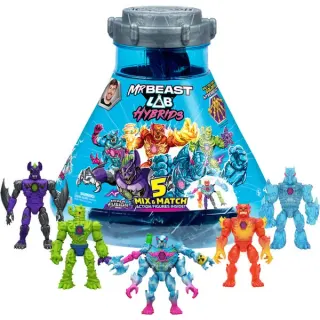 Moose Toys MrBeast Lab Hybrids 5 Pack (Hyper Fusion Lab), Spielfigur (sortierter Artikel)