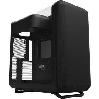 HYTE X50 Pitch Black, Tower-Gehäuse (schwarz, Tempered Glass)