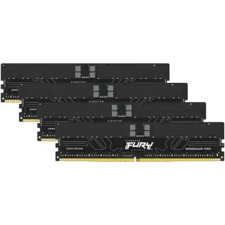Kingston FURY DIMM 64 GB DDR5-5600 (4x 16 GB) Quad-Kit ECC, Arbeitsspeicher (schwarz, KF556R28RBEK4-64, Renegade Pro, Registered, INTEL XMP, AMD EXPO)