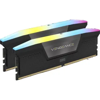 Corsair DIMM 64 GB DDR5-6400 (2x 32 GB) Dual-Kit, Arbeitsspeicher (schwarz, CMH64GX5M2B6400C42, Vengeance RGB, INTEL XMP)