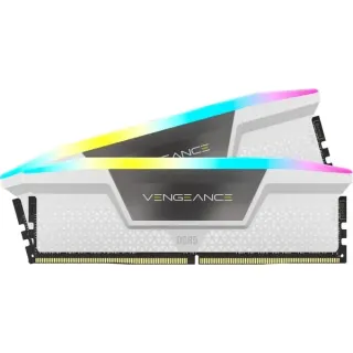 Corsair DIMM 32 GB DDR5-6000 (2x 16 GB) Dual-Kit, Arbeitsspeicher (weiß, CMH32GX5M2B6000C30W, Vengeance RGB, INTEL XMP)