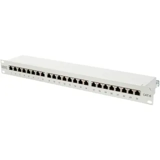 Digitus Patchpanel DN-91624S (hellgrau, 19", Cat.6 STP, Retail)