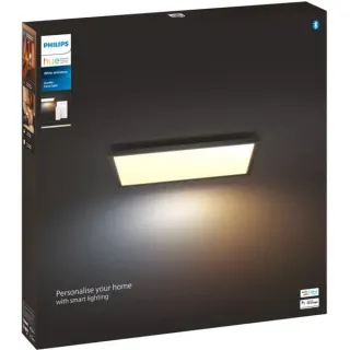 Philips HUE White Ambiance Aurelle quadratische Panelleuchte XL, LED-Leuchte (schwarz, inkl. Dimmschalter)