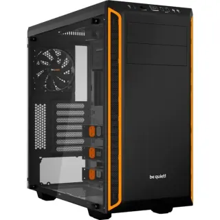 be quiet! PURE BASE 600 Window, Tower-Gehäuse (schwarz/orange, Window-Kit)
