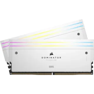 Corsair DIMM 32 GB DDR5-6000 (2x 16 GB) Dual-Kit, Arbeitsspeicher (weiß, CMP32GX5M2B6000Z30W, Dominator Titanium, INTEL XMP, AMD EXPO)