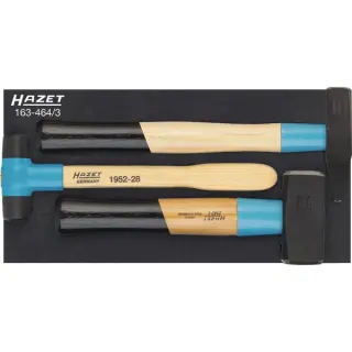 Hazet Hammer-Satz 163-464/3, Größe 1/3 (blau/schwarz, 3-teilig)
