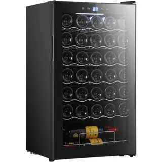 Cecotec Bolero GrandSommelier 34030, Weinkühlschrank (schwarz)