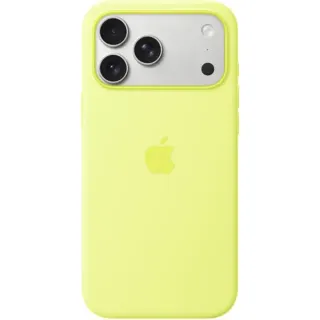 Apple Silikon Case mit MagSafe, Handyhülle (neon-gelb, iPhone 17 Pro Max)