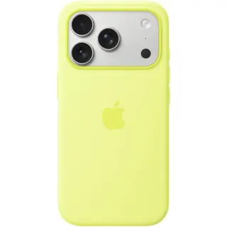 Apple Silikon Case mit MagSafe, Handyhülle (neon-gelb, iPhone 17 Pro )
