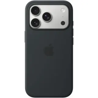 Apple Silikon Case mit MagSafe, Handyhülle (schwarz, iPhone 17 Pro)