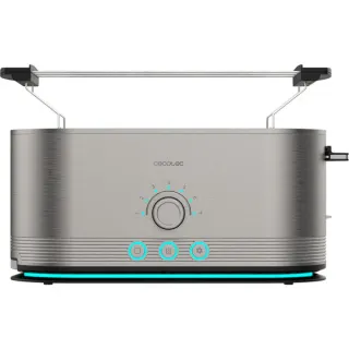 Cecotec Langschlitz-Toaster Shine&Toast Extra Double (edelstahl, 1.400 Watt, für 4 Scheiben Toast)