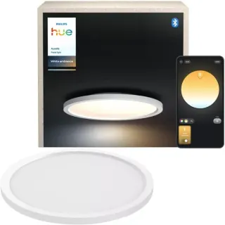 Philips HUE White Ambiance Aurelle runde Panelleuchte, LED-Leuchte (weiß)