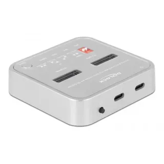 DeLOCK USB 3.0 Docking- und Klonstation M.2 NVMe/M.2 SATA/SD, Dockingstation (M.2 SSD, SD Card)