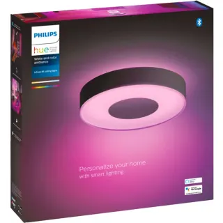 Philips HUE White & Color Ambiance Infuse Deckenleuchte M, LED-Leuchte (schwarz)